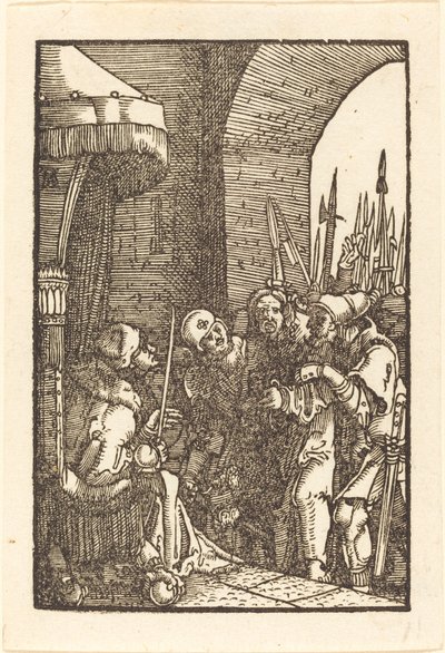 Krisztus Kajafás előtt alkotó: Albrecht Altdorfer
