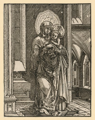 A templomban lévő „szép regensburgi Mária” alkotó: Albrecht Altdorfer