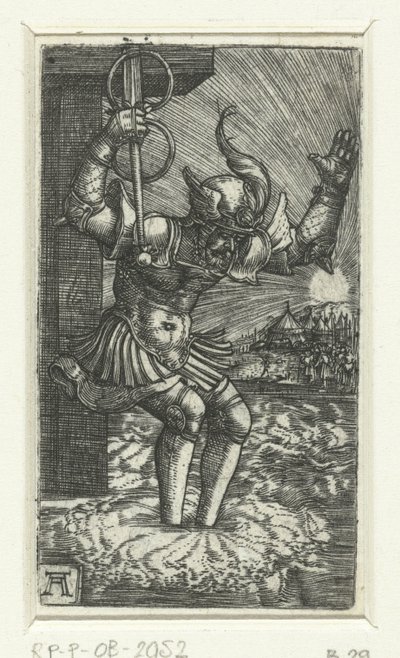 Horatius Cocles beugrik a Tiberisbe alkotó: Albrecht Altdorfer