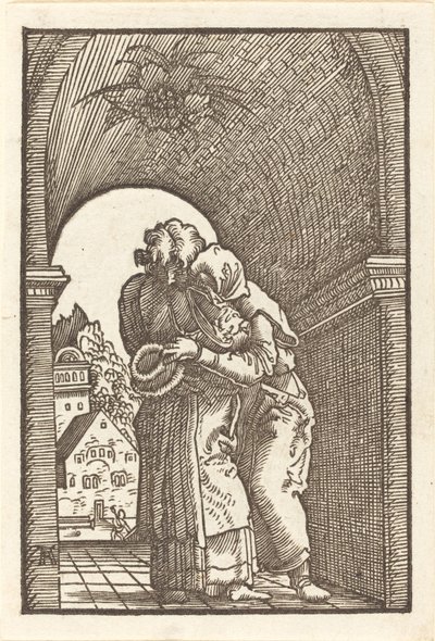 Joachim Annát ölelve alkotó: Albrecht Altdorfer