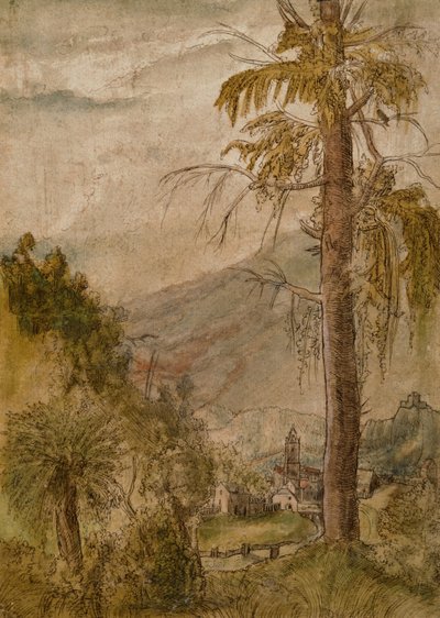 Táj templommal alkotó: Albrecht Altdorfer