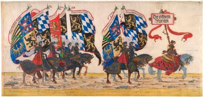 A német hercegek – Albrecht Altdorfer (körülbelül 1480-1538) munkája, ceruza, tus és akvarell, 1515 körül - Albertina, Bécs (Ausztria) alkotó: Albrecht Altdorfer
