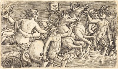 Szerelmesek, akiket Seagods vezet a Triumphon alkotó: Albrecht Altdorfer