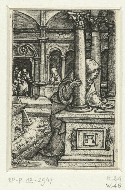 Mária a fiát keresi a zsinagógában alkotó: Albrecht Altdorfer