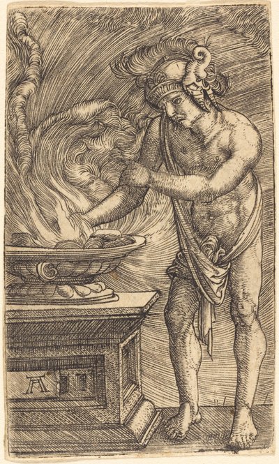 Mucius Scaevola megégeti a kezét alkotó: Albrecht Altdorfer