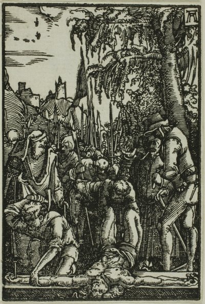 Keresztre szegezés, Az ember bukása és megváltásából alkotó: Albrecht Altdorfer