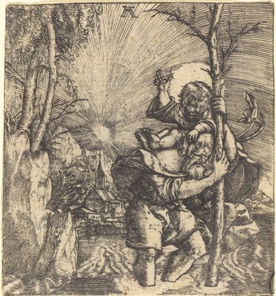 Szent Kristóf alkotó: Albrecht Altdorfer