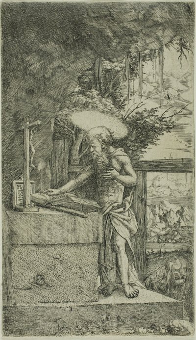Szent Jeromos Reading alkotó: Albrecht Altdorfer