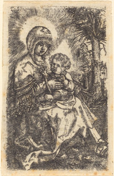 A ratisboni "szép szűz" egy tájban alkotó: Albrecht Altdorfer