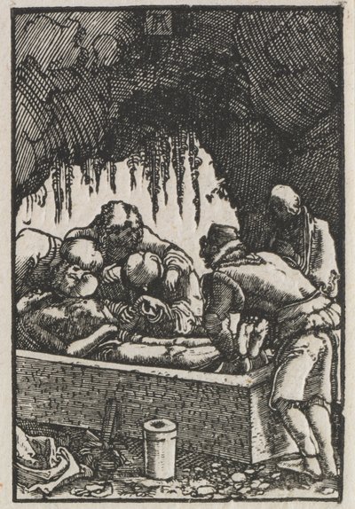 Az ember bukása és megváltása: Krisztus temetése alkotó: Albrecht Altdorfer