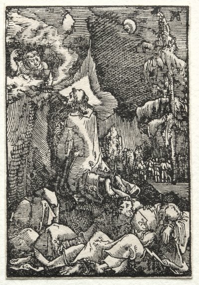 Az ember bukása és megváltása: Krisztus az Olajfák hegyén alkotó: Albrecht Altdorfer