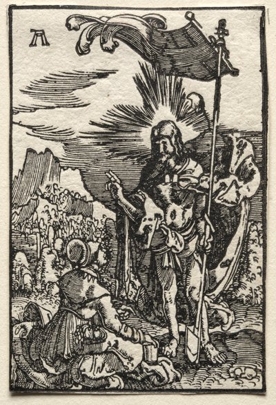Az ember bukása és megváltása: Krisztus megjelenik Szent Mária Magdolnának, c. 1515. alkotó: Albrecht Altdorfer