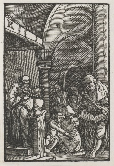 Az ember bukása és megváltása: Krisztus vitázik az orvosokkal alkotó: Albrecht Altdorfer