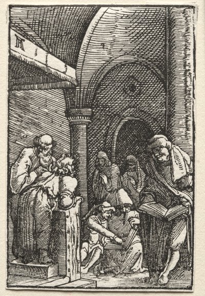 Az ember bukása és megváltása: Krisztus vitázik az orvosokkal, c. 1515. alkotó: Albrecht Altdorfer