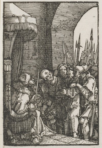 Az ember bukása és megváltása: Krisztus Pilátus előtt, c. 1515. alkotó: Albrecht Altdorfer