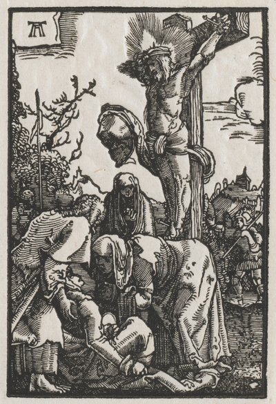 Az ember bukása és megváltása: Krisztus a kereszten alkotó: Albrecht Altdorfer