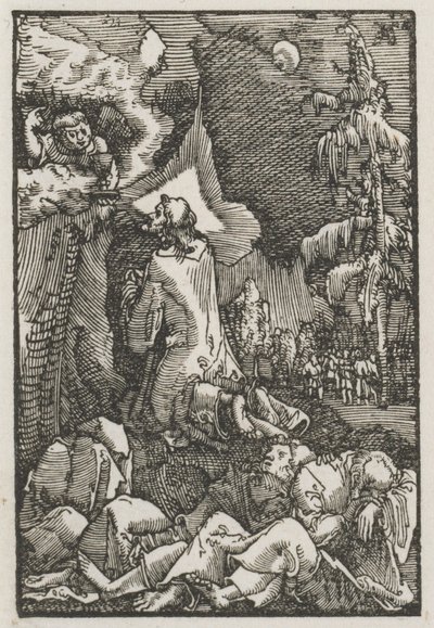 Az ember bukása és megváltása: Krisztus az Olajfák hegyén, c. 1515. alkotó: Albrecht Altdorfer