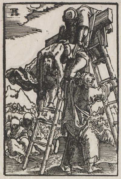 Az ember bukása és megváltása: Leszállás a keresztről, c. 1515. alkotó: Albrecht Altdorfer
