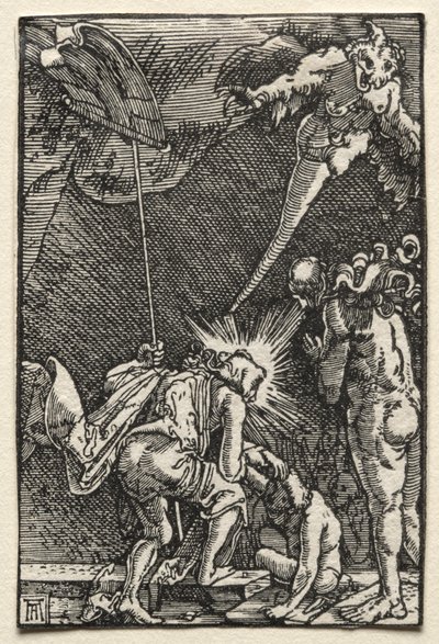 Az ember bukása és megváltása: alászállás a pokolba, c. 1515. alkotó: Albrecht Altdorfer