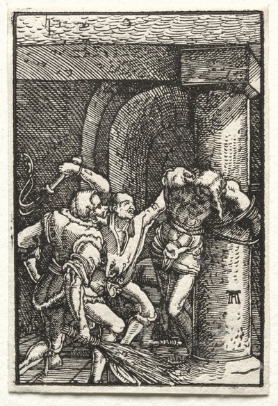 Az ember bukása és megváltása: Krisztus korbácsolása, c. 1515. alkotó: Albrecht Altdorfer
