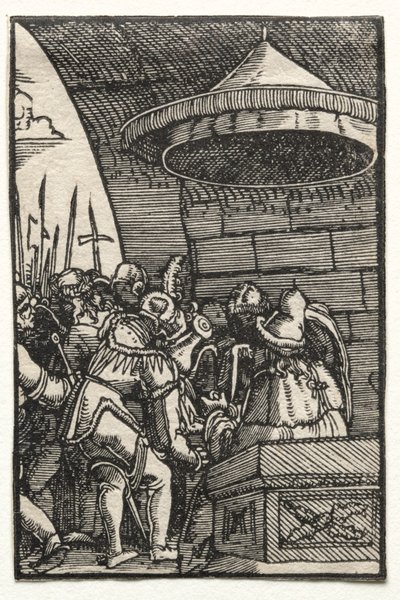 Az ember bukása és megváltása: Pilátus kezet mos alkotó: Albrecht Altdorfer