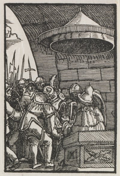 Az ember bukása és megváltása: Pilátus kezet mos alkotó: Albrecht Altdorfer