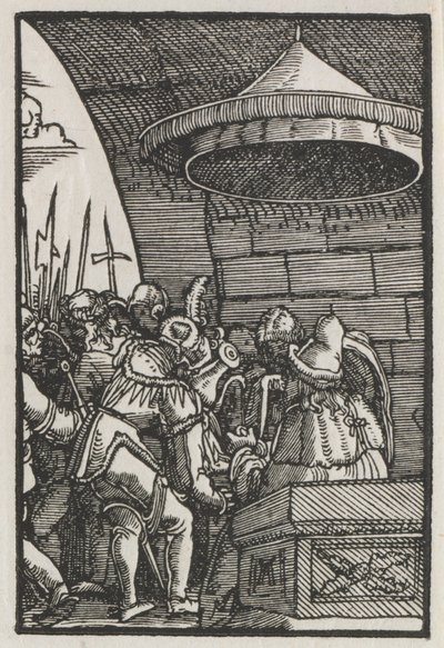 Az ember bukása és megváltása: Pilátus kezet mos, c. 1515. alkotó: Albrecht Altdorfer
