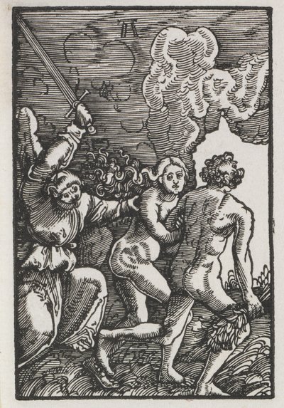 Az ember bukása és megváltása: Kiűzetés az Édenből alkotó: Albrecht Altdorfer