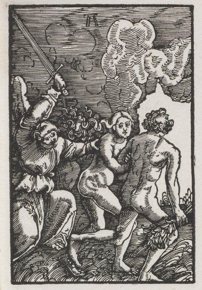 Az ember bukása és megváltása: Kiűzetés az Édenből, c. 1515. alkotó: Albrecht Altdorfer