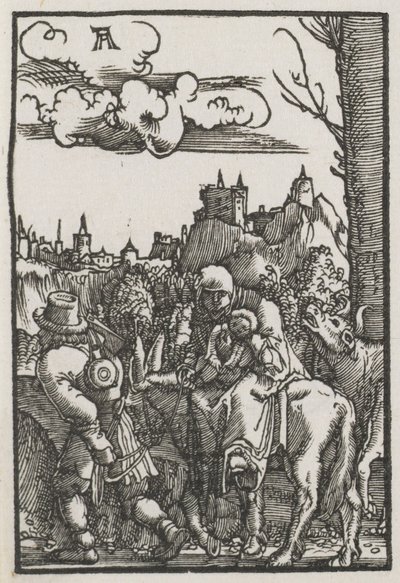 Az ember bukása és megváltása: menekülés Egyiptomba, c. 1515. alkotó: Albrecht Altdorfer