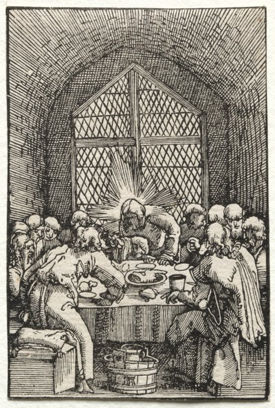 Az ember bukása és megváltása: Az utolsó vacsora alkotó: Albrecht Altdorfer
