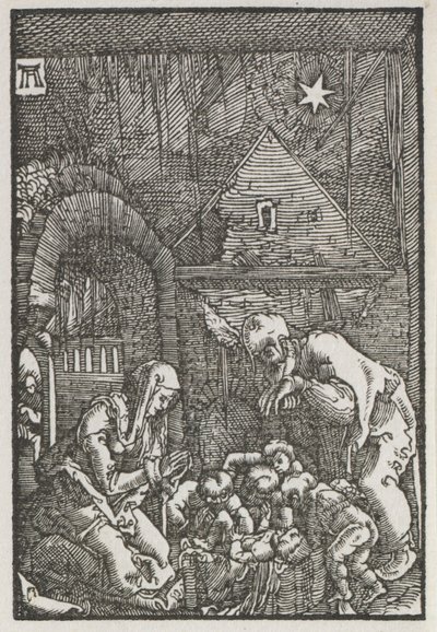 Az ember bukása és megváltása: A születés, c. 1515. alkotó: Albrecht Altdorfer
