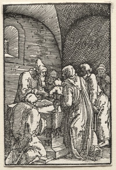 Az ember bukása és megváltása: Krisztus bemutatása a templomban alkotó: Albrecht Altdorfer