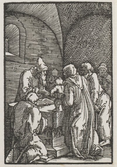 Az ember bukása és megváltása: Krisztus bemutatása a templomban alkotó: Albrecht Altdorfer