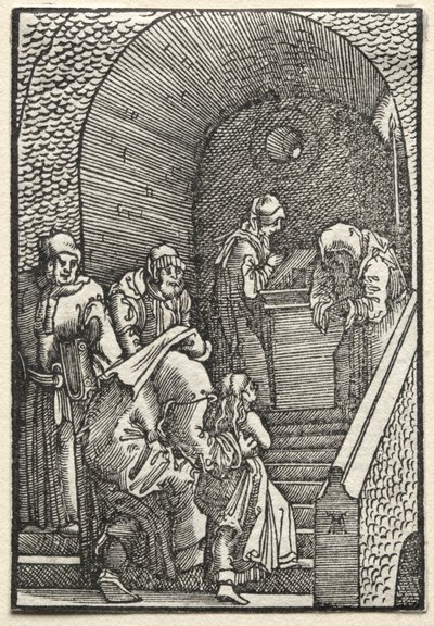 Az ember bukása és megváltása: A Szűz bemutatása a templomban alkotó: Albrecht Altdorfer