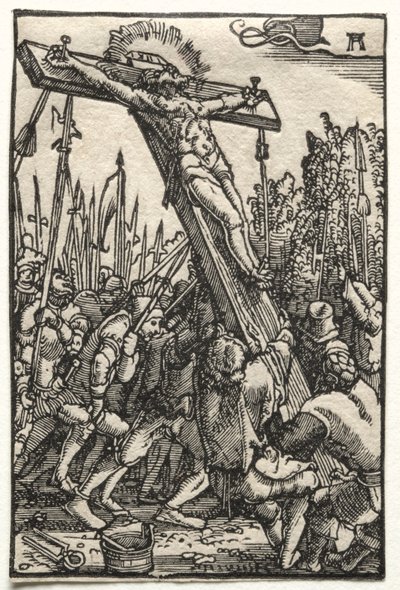 Az ember bukása és megváltása: A keresztfelemelés alkotó: Albrecht Altdorfer