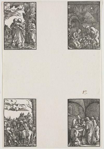 Az ember bukása és megváltása c. 1515. alkotó: Albrecht Altdorfer