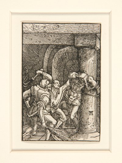 A korbácsolás, a The Fall and Redemption of Man sorozatból alkotó: Albrecht Altdorfer