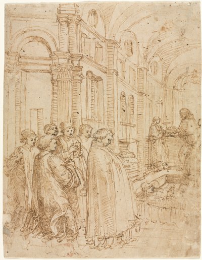 Szent István temetése alkotó: Albrecht Altdorfer