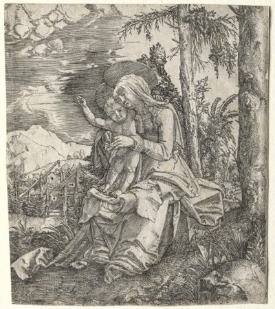 A Szűz egy tájban c. 1515. alkotó: Albrecht Altdorfer