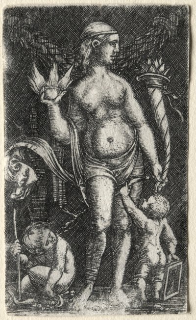 Vénusz két Ámor között, 1520. alkotó: Albrecht Altdorfer