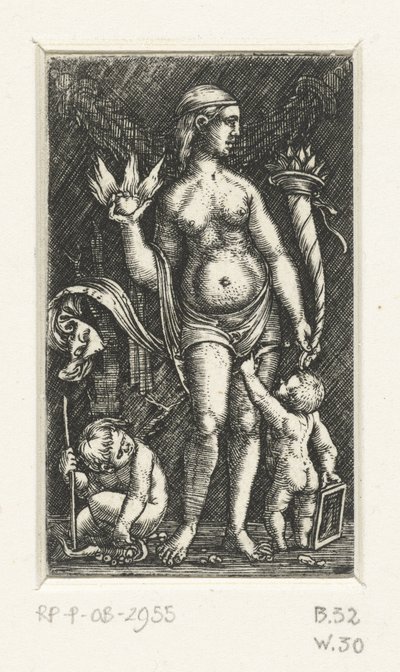 Vénusz két puttival alkotó: Albrecht Altdorfer