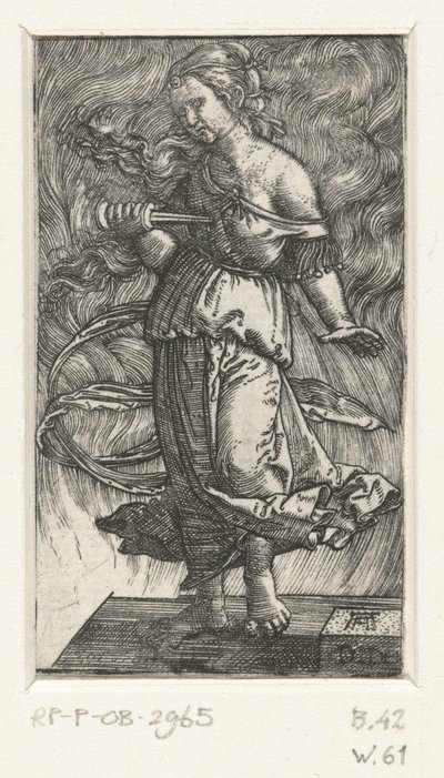 Dido öngyilkossága Dido (cím a tárgyon) alkotó: Albrecht Altdorfer