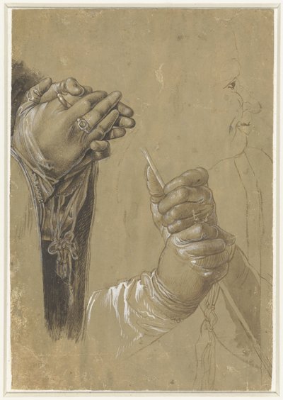 Kezek és profilfej alkotó: Albrecht Dürer (possibly)
