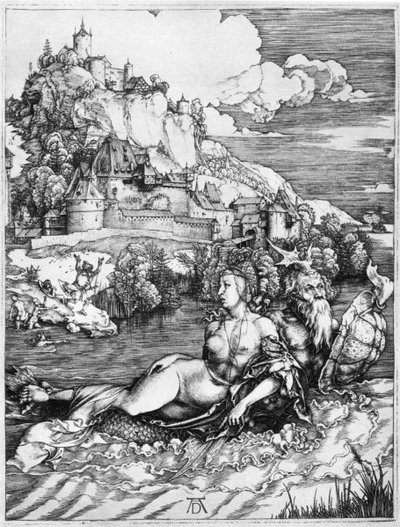 Egy hercegnőt hordozó tengeri szörny, 1500, 1936 alkotó: Albrecht Dürer