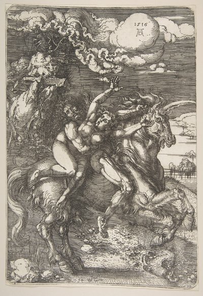 Proserpine elrablása.n.d. alkotó: Albrecht Dürer