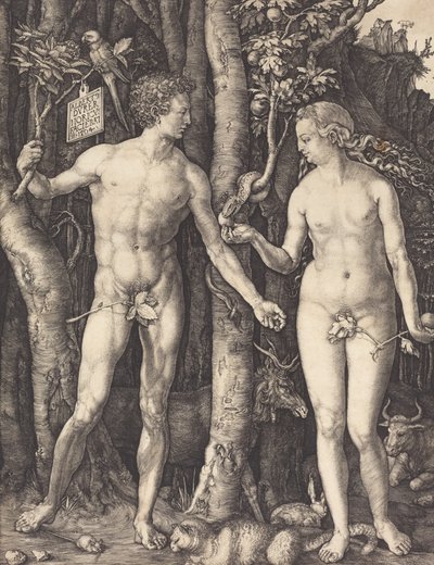 Ádám és Éva, 1504. alkotó: Albrecht Dürer