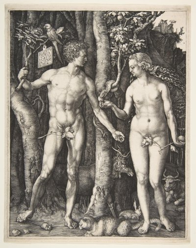 Ádám és Éva, 1504. alkotó: Albrecht Dürer
