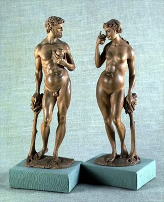 Ádám és Éva, egy szoborpár, 1600 körül (körte) alkotó: Albrecht Dürer