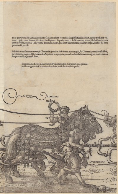 Alacritas, „A nagy diadalkocsi” sorozat 4. lapja alkotó: Albrecht Dürer